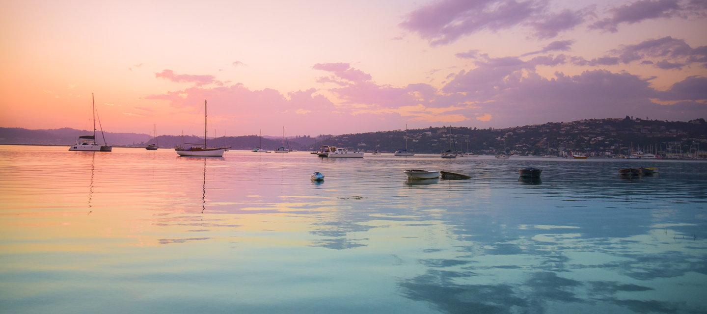 Sunset view over Knysna
